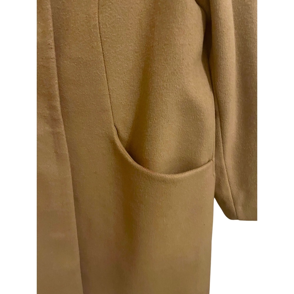 Quince Italian Wool Cocoon Coat L Caramel - Picture 4 of 7